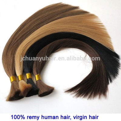 100% Unprocessed Virgin Indian Human Hair Weave Bulk