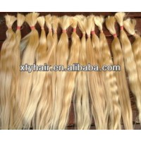 wholesale blonde human hair hair extension blonde remy bulk hair