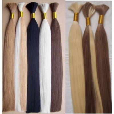 22''blonde color 100% pure Virgin Indian Temple Hair, cheap unprocessed indian hair bulk